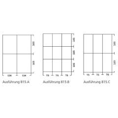 Warmbier 5150.815.A. Drawer divider for 5150.815, 4 compartments, permanently conductive