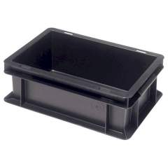 Warmbier 5310.05. ESD storage container, conductive, black, 300x200x120 mm