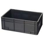 Warmbier 5310.15. ESD Storage container, conductive, black, 600x400x75 mm