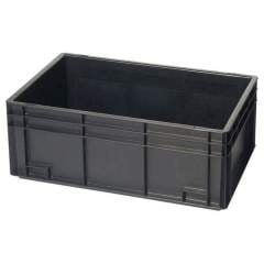 Warmbier 5310.33. ESD storage container, conductive, black, 600x400x150 mm