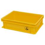 WARMBIER 5311.Y.10.L. ESD IDP-STAT Storage container, conductive, yellow, 400 x 300 x 120 mm