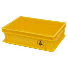 Warmbier 5311.Y.20. ESD IDP-STAT Storage container, conductive, yellow, 400x300x220 mm