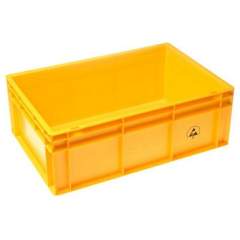 Warmbier 5311.Y.34. ESD IDP-STAT Storage container, conductive, yellow, 600x400x170 mm