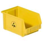 Warmbier 5321.Y.3Z. ESD visible storage box IDP-STAT, conductive, yellow, 350x200x145 mm