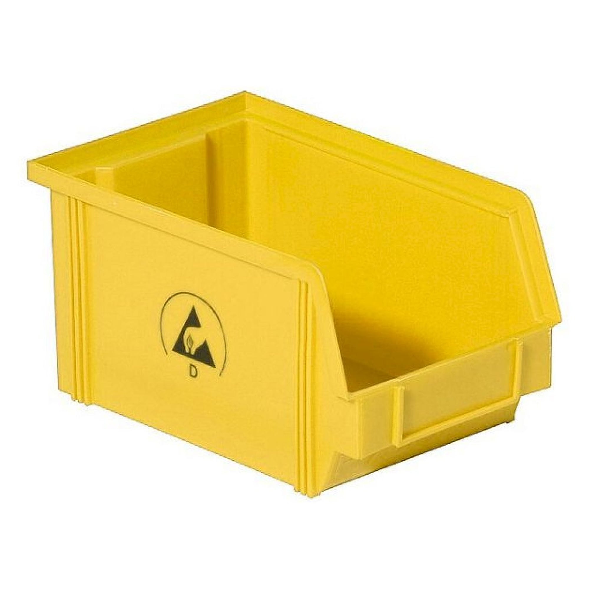 Warmbier 5321.Y.4. ESD visible storage box IDP-STAT, conductive, yellow, 235x145x125 mm