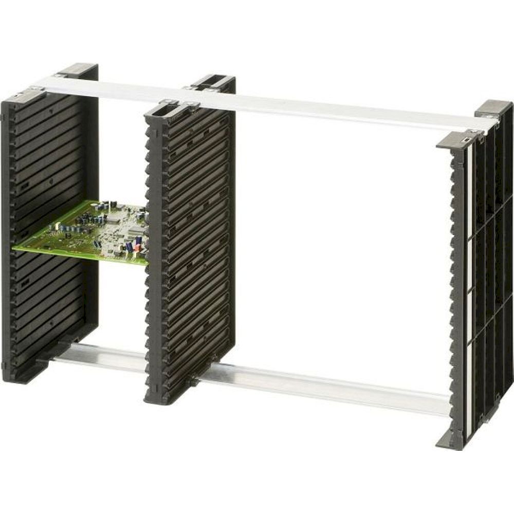 Warmbier 5345.EL.V3. ESD Leiterplattenrack, 2 Seiten, 2 Alu, 8 Befestigung, 250x190x350 mm
