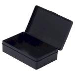 Warmbier 5351.1308.030. ESD box with hinged lid, carbon, 130x80x30 mm