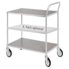 Warmbier 5390400. Utility cart with 2 shelves and ESD table mat