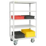 Warmbier 5390.T. ESD transport trolley, 5 shelves, 1000x600x1760 mm, 400 kg