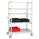 Warmbier 5390.V. ESD transport trolley, 5 shelves, 1030x600x1660 mm, 250 kg