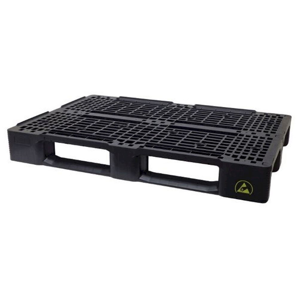 Warmbier 5395800. ESD Palette, schwarz, leitfähig, 1200x800x150 mm