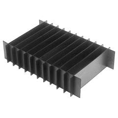 Warmbier 5420.253.20.120. ESD Short dividers for compartments, in storage container 400x300 mm, 253x120x3 mm