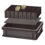 Warmbier 5420.553.23.180. ESD Längsstege für Gefache, in Lagerbehälter 600x400 mm, 553x180x3 mm