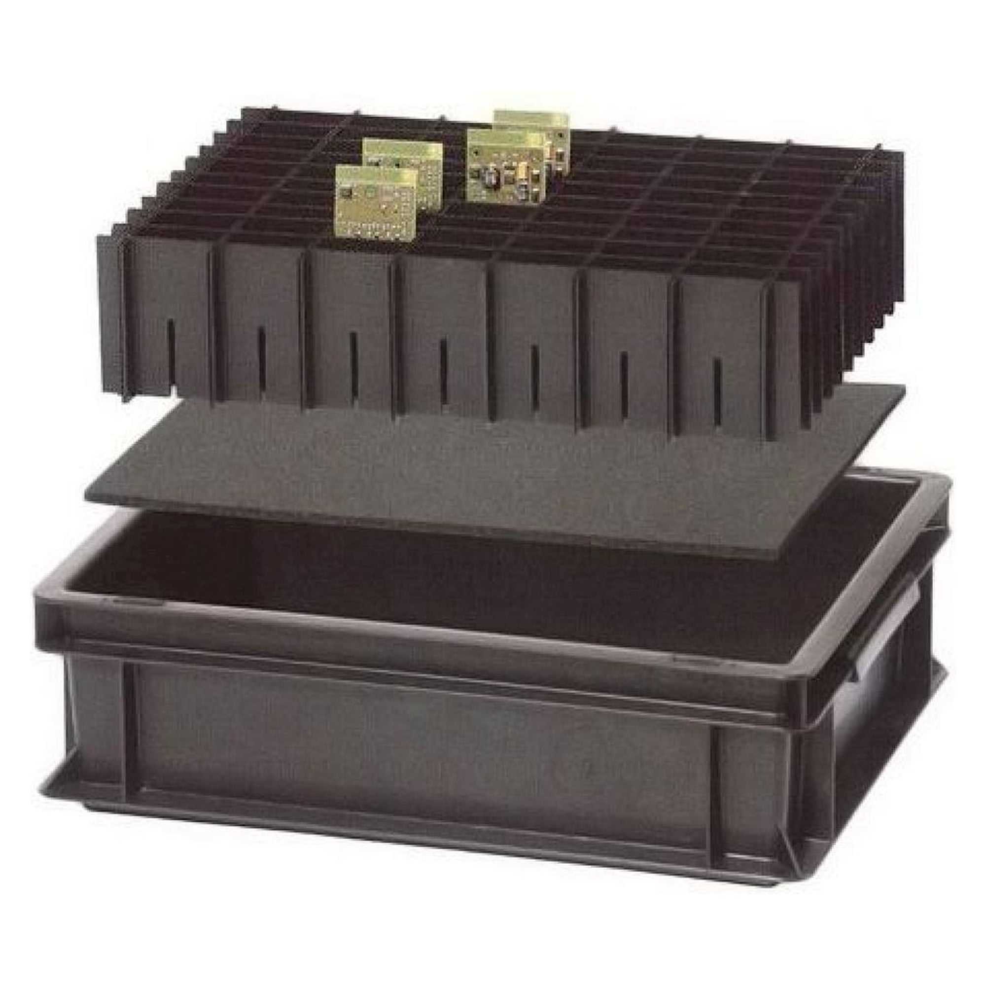 Warmbier 5420.553.23.80. ESD Longitudinal webs for compartments, in storage containers 600x400 mm, 553x80x3 mm