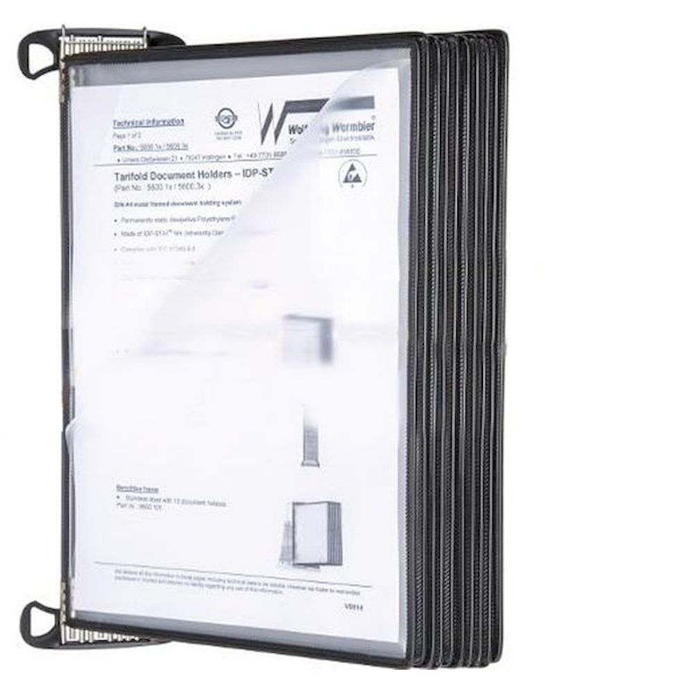 Warmbier 5600.150.M. Wandhalter magnetisch TARIFOLD IDP-STAT, mit 10 Schwenktafeln