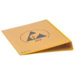 Warmbier 5710.RB.Y. ESD ring file DIN A4 PVC IDP-STAT, yellow, back width 45 mm / 4 ring