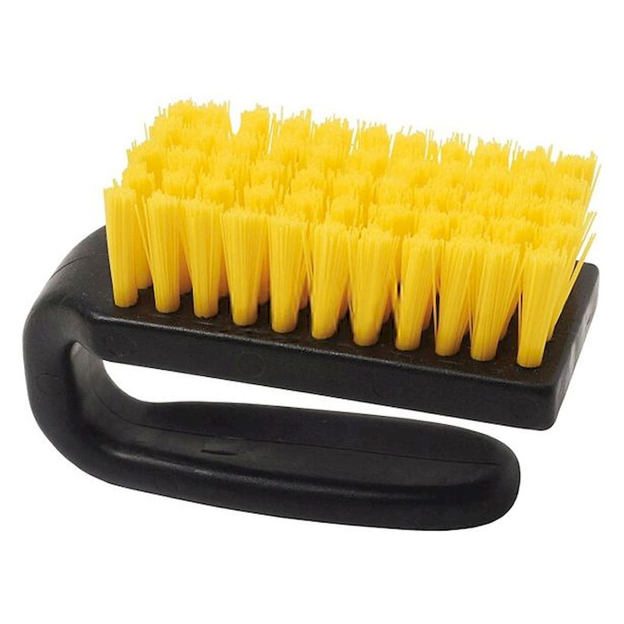Warmbier 6104.Y.4000. ESD brush, hard, yellow nylon bristles, 80 mm