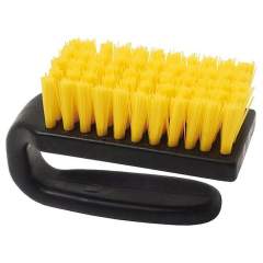 Warmbier 6104.Y.4000. ESD brush, hard, yellow nylon bristles, 80 mm