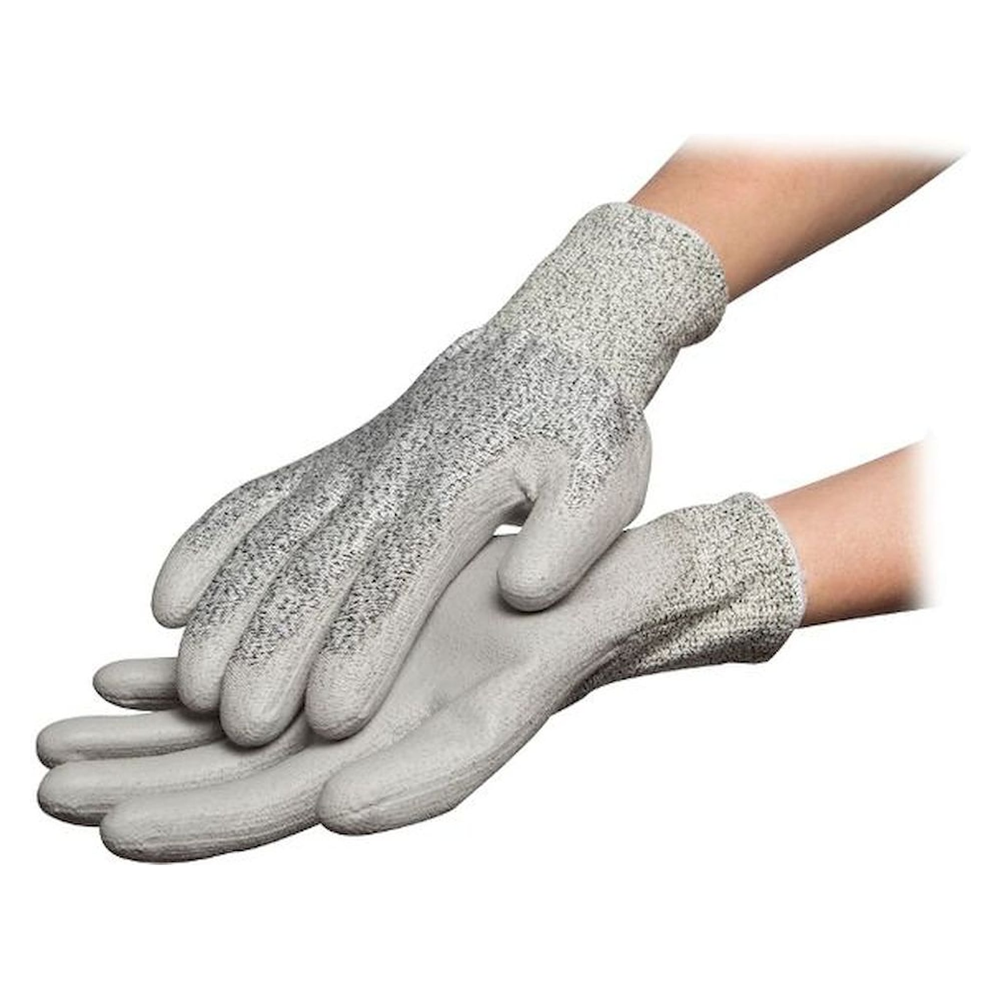 WARMBIER 8745.APU.CR.M. ESD Schnittschutz-Handschuh, hellgrau,Pu-Gummierung, Gr. M