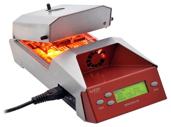 Martin HB00.0025. Kompakter Hybrid Reflow-Ofen für Reballing und QFN-Prebumping