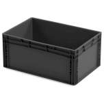 ESD container, black, 600x400x270 mm