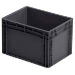 ESD container, black, 400x300x270 mm