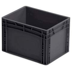 ESD container, black, 400x300x270 mm