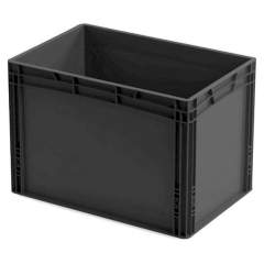 ESD container, black, 600x400x420 mm