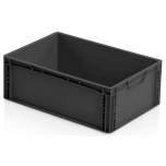 ESD container, black, 600x400x220 mm