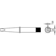 Weller 4CT6C7-1. CT6 C7 waver soldering tip chisel shape 370°C, 3.2 mm