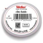 Weller T0051301099. Desoldering wire , 1.6 m coil, width 1.5 mm