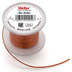 Weller T0051302699. Desoldering wire , 30 m coil, width 1.5 mm