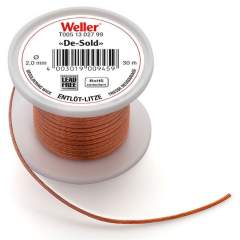 Weller T0051302799. Desoldering wire , 30 m coil, width 2 mm