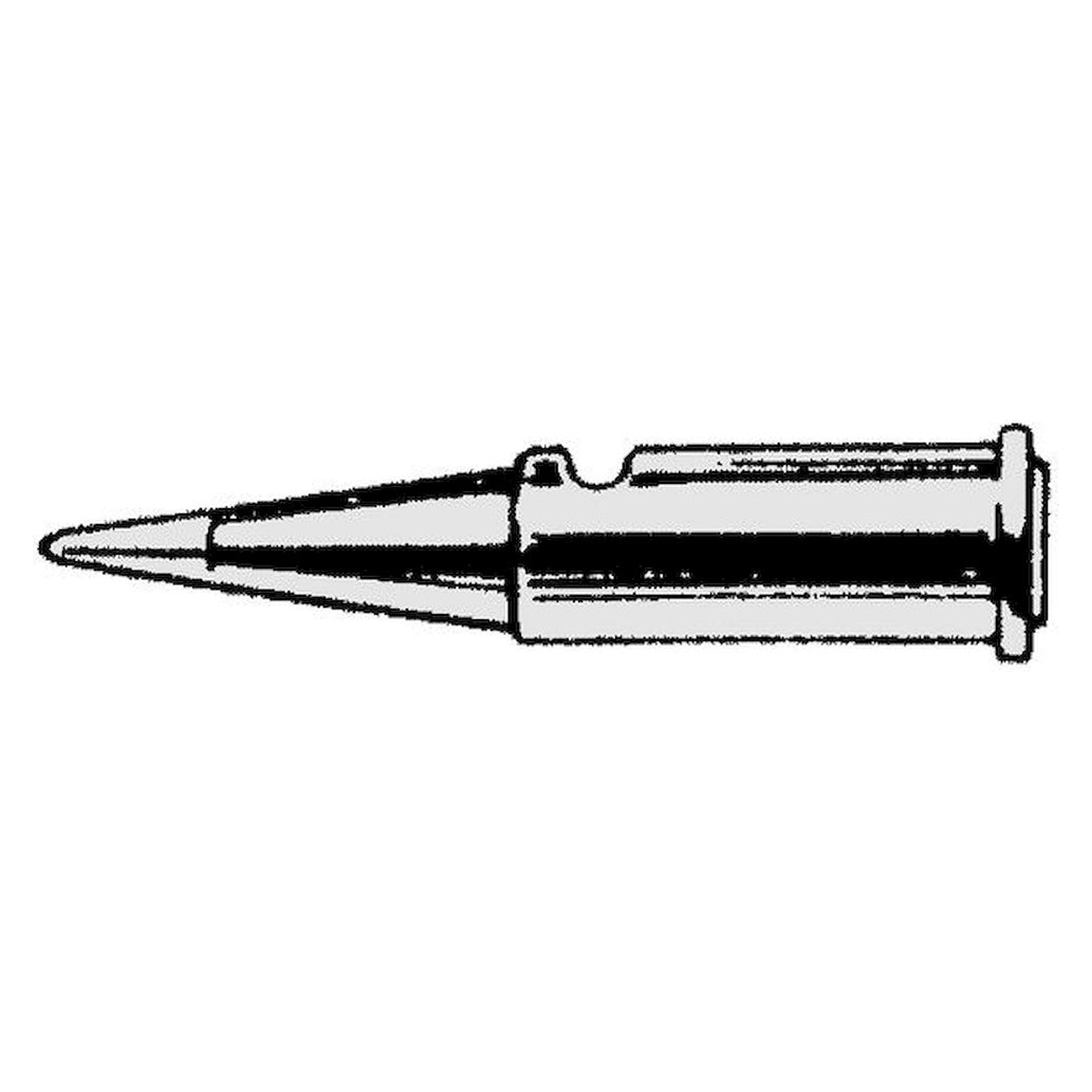 Weller T0051612499. Lötspitze Pyropen 70-01-05 nadelförmig extra schlank, D: 0,5 mm