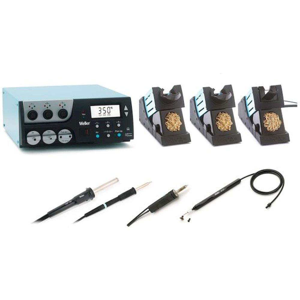 Weller T0053368399N. WR 3000M, digitale 3-Kanal-Reworkstation, 360 Watt (400 W), für vertikales Arbeiten