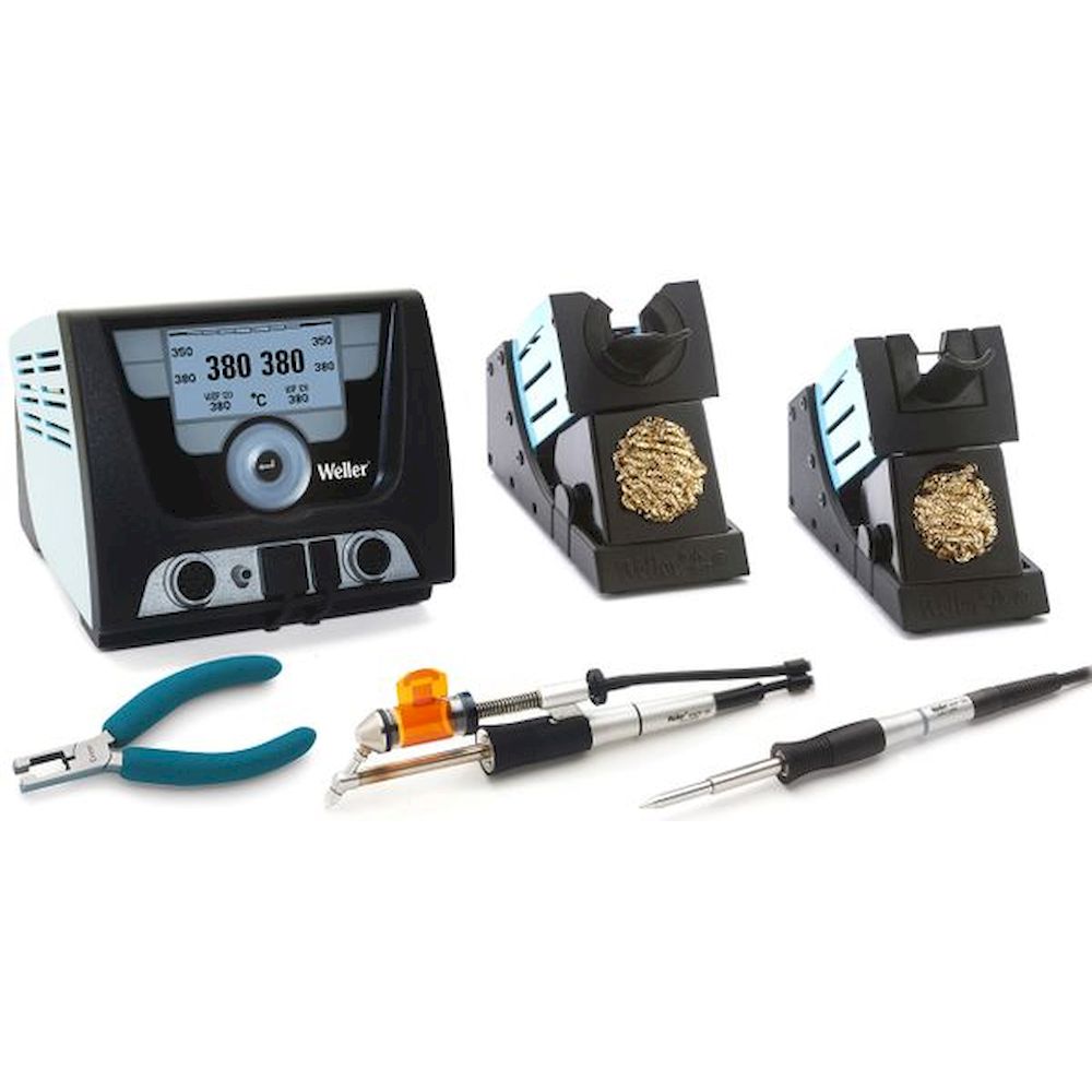Weller T0053429399N. WXD 2020, digitale 2-Kanal-Löt- und Entlötstation Set, 200 W (255 W)