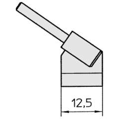 Weller T0054414399. WTA 4 Tip set curved 45°, chisel-shaped 12.5x0.5 mm