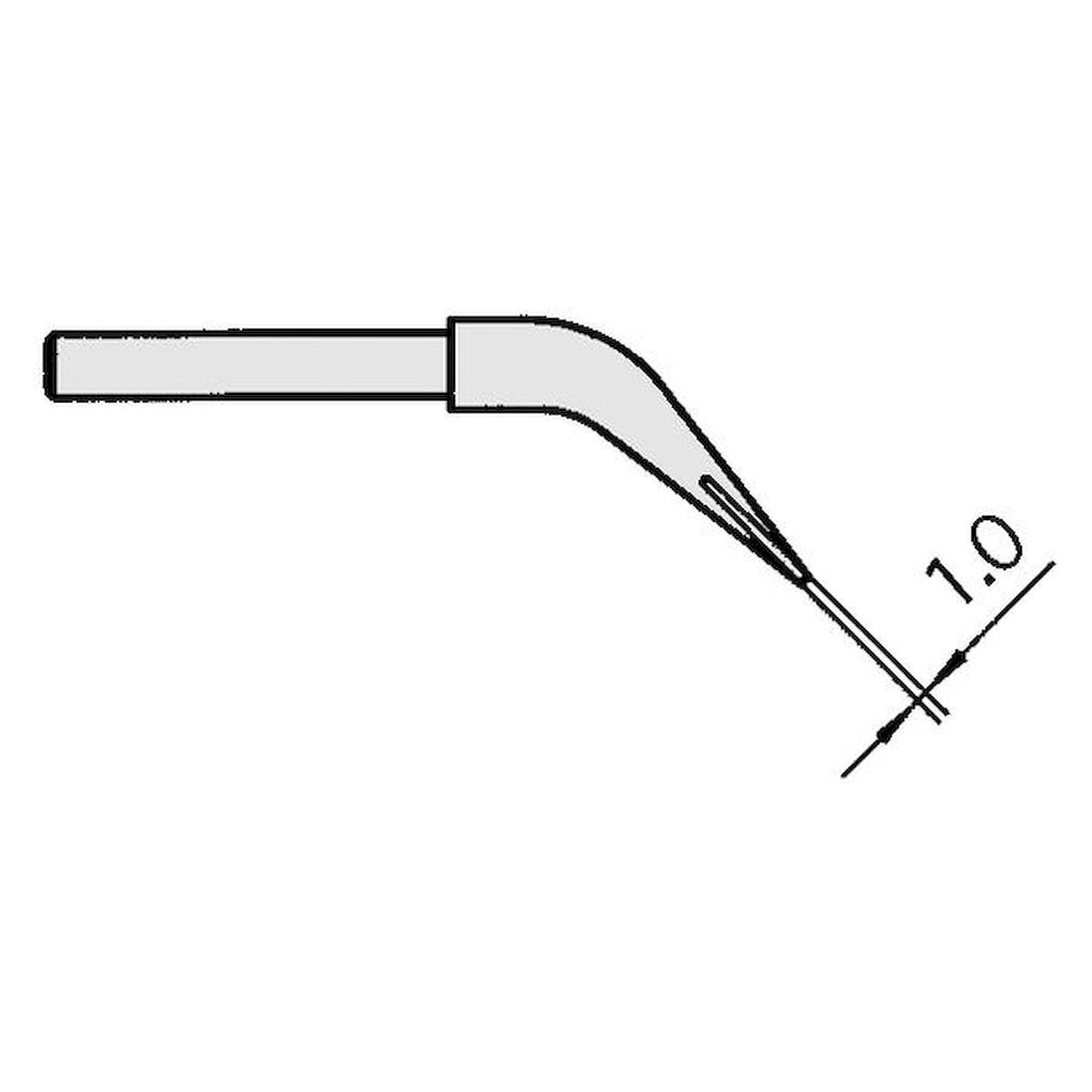 Weller T0054414599. WTA 1S Spitzen gebogen 45°, meißelförmig 0,5x0,5 mm