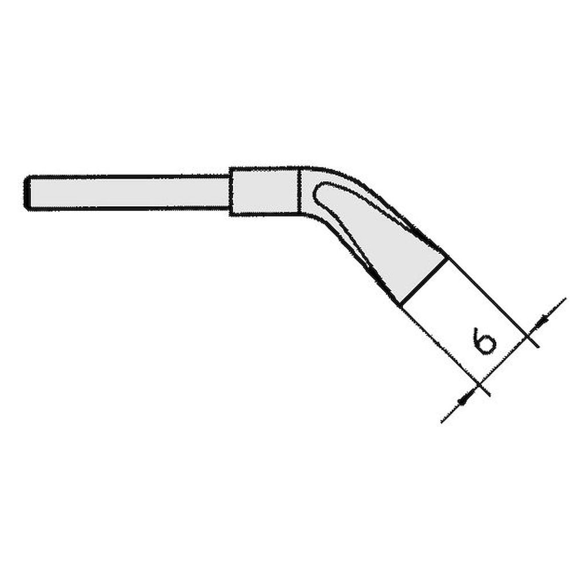 Weller T0054414799. WTA 3 Spitzenset gebogen 45°, meißelförmig, 6x0,5 mm