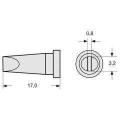 Weller T0054443399. LTR-C waver soldering tip chisel shape 3.2x0.8 mm