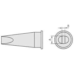 Weller T0054445099. LHT F waver soldering tip chisel shape, 9.3x1.8 mm