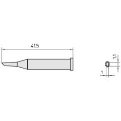 Weller T0054473999. Waver soldering tips XT-GW3 for soldering iron WP 120 / WXP 120