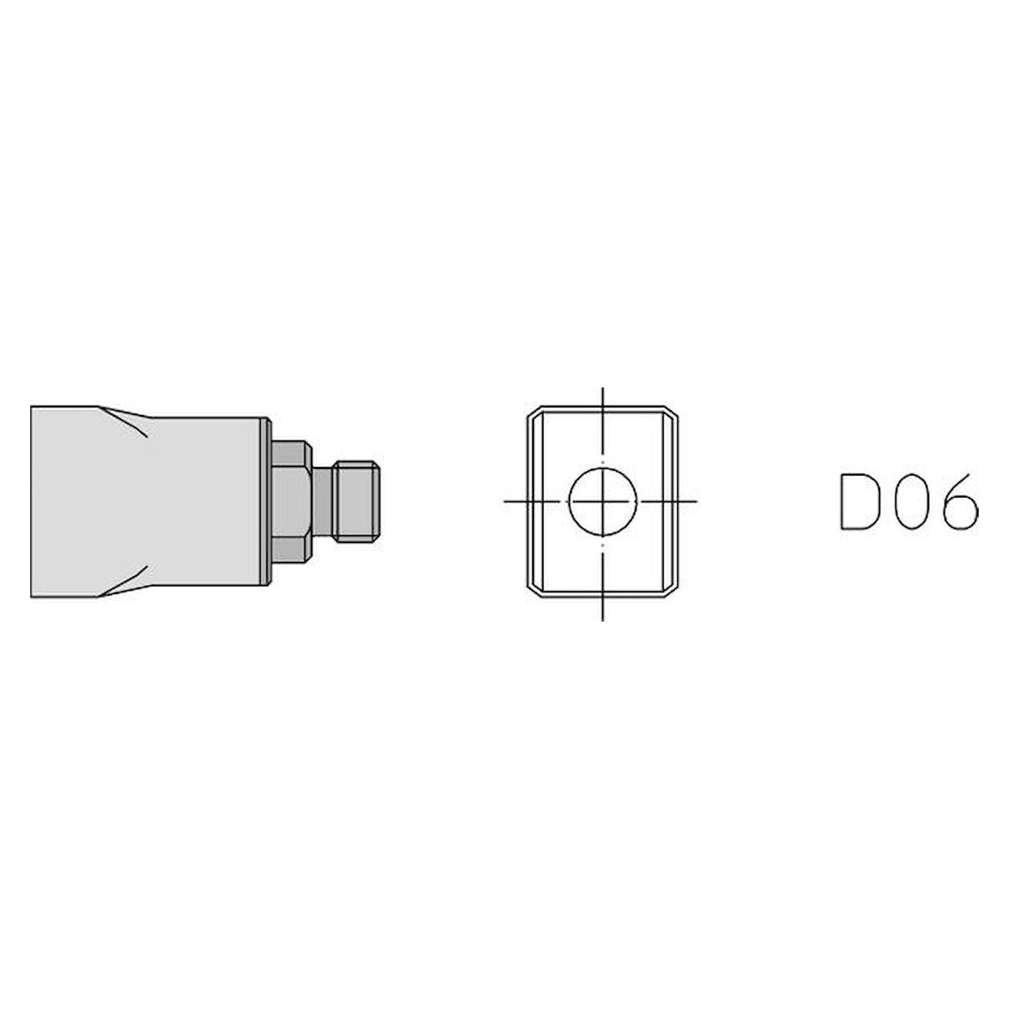 Weller T0058727782N. D06 Hot air nozzle, 13x10 mm, 2 sides heated