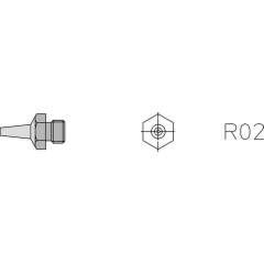 Weller T0058727823. R02 Ro with nozzle, D: 0.8 mm