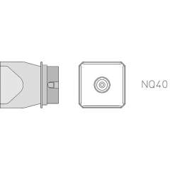 Weller T0058736804N. NQ40 Hot air nozzle, 4 sides heated, 26x26 mm
