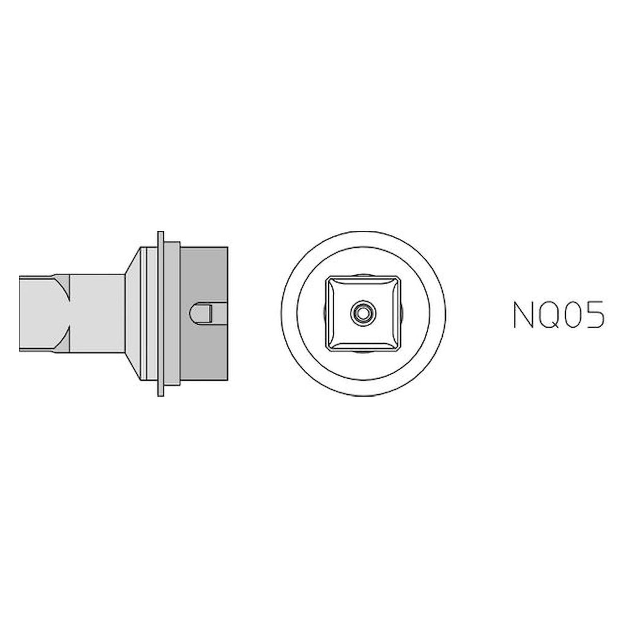 Weller T0058736839N. NQ05 Hot air nozzle, 4 sides heated, 10.7x10.7 mm