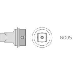 Weller T0058736839N. NQ05 Hot air nozzle, 4 sides heated, 10.7x10.7 mm