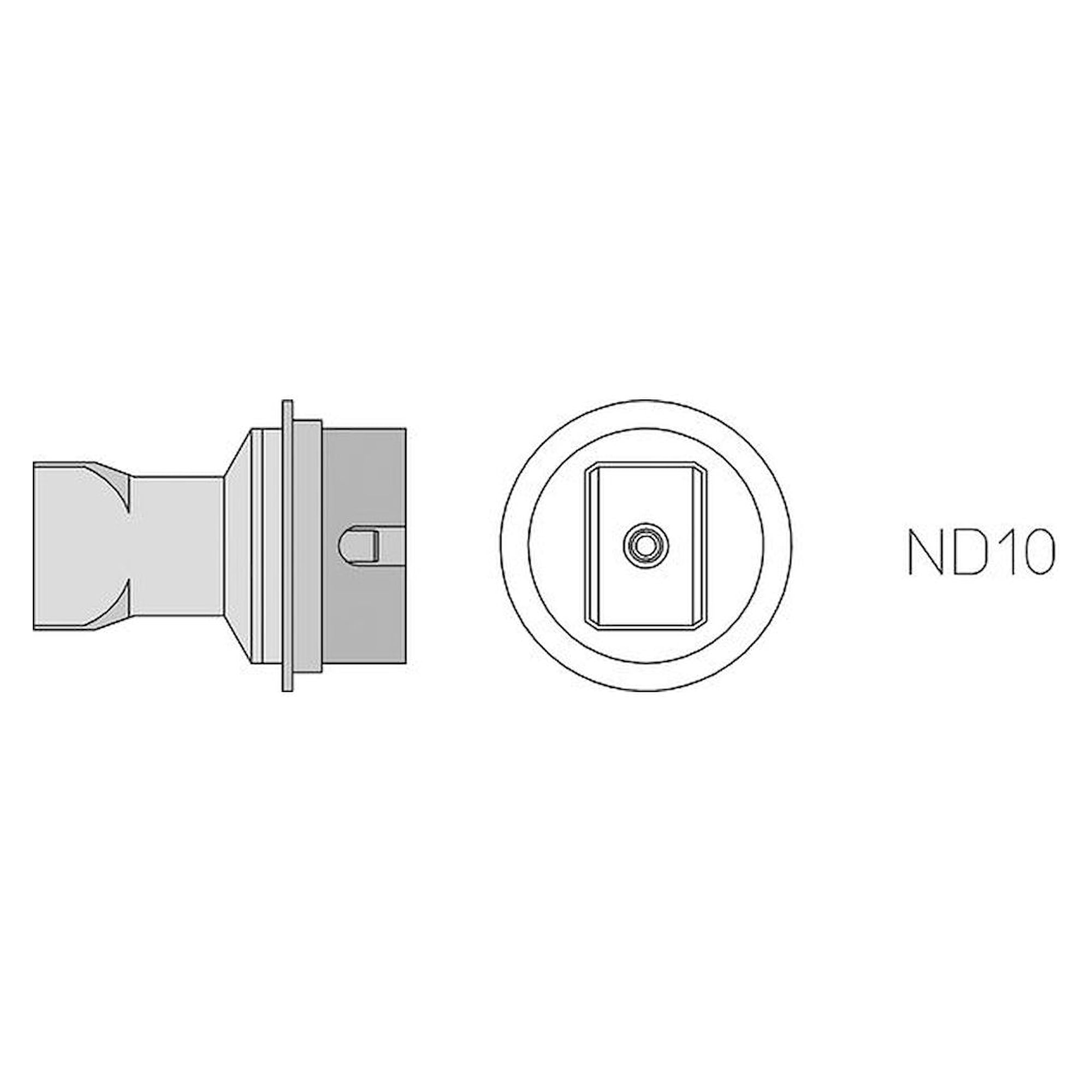 Weller T0058736842N. ND10 Hot air dual nozzle, 14x10 mm, 2 sides heated