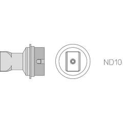 Weller T0058736842N. ND10 Hot air dual nozzle, 14x10 mm, 2 sides heated