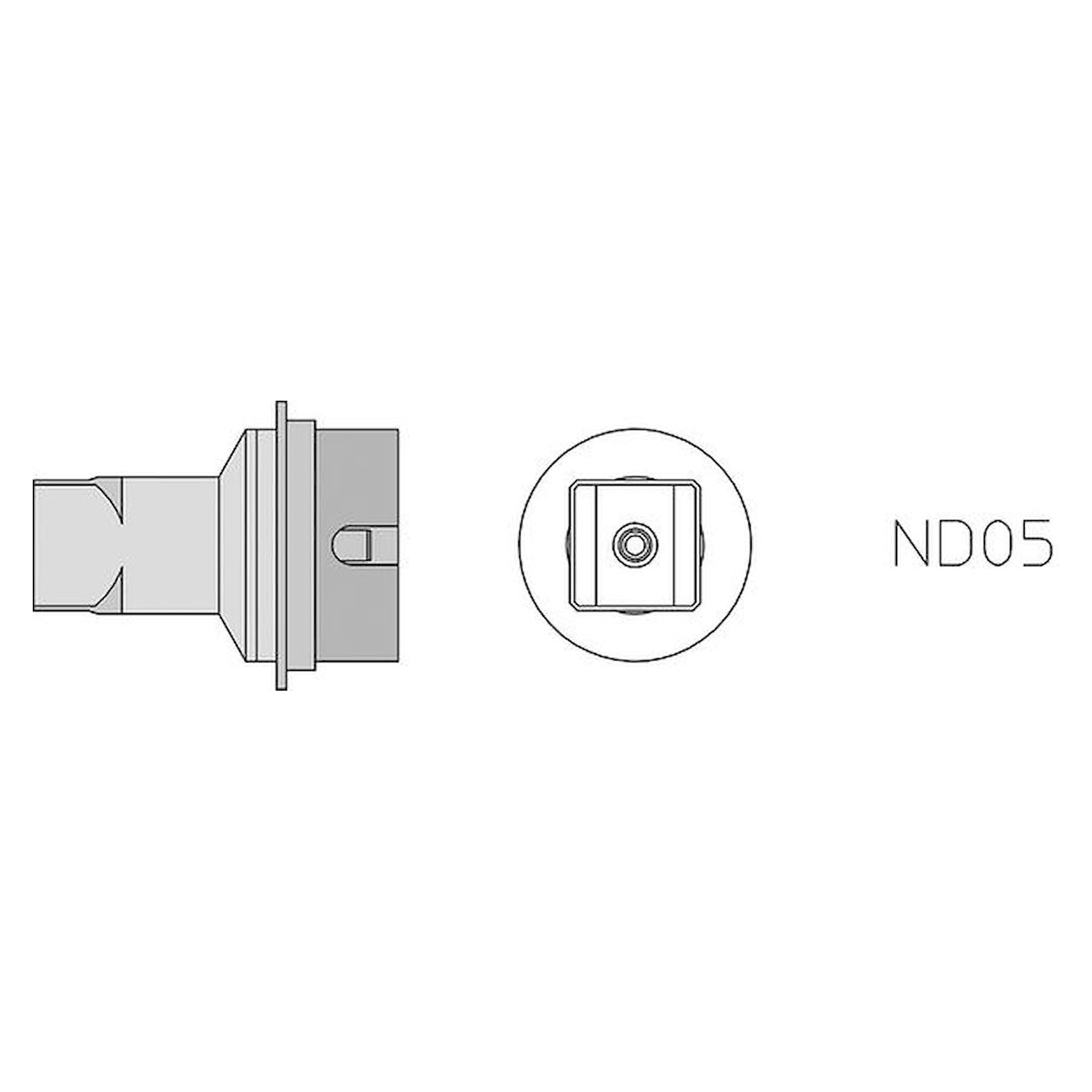 Weller T0058736843N. ND05 Hot air dual nozzle, 10.7x10.7 mm, 2 sides heated